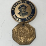 1949 Columbus, OH W.I.B.C. Good Luck Pin