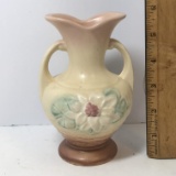 Vintage Double Handled Signed “Hull” Pottery Vase