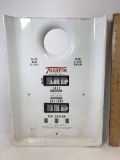 Vintage Porcelain Gas Pump Front