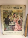 1975 Coca-Cola Advertisement in Clear Frame