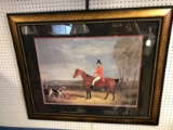 Framed & Matted Gentleman Hunting Print