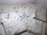 Lot of Vintage Embroidered Linens