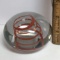 Art Glass Paperweight with Swirled Center