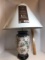 Awesome Tall Floral Oriental Porcelain Lamp with New Shade