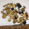 Large Lot of Vintage Military Buttons