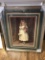 Adorable Large Print of Little Girl with Flowers in Triple Matted Frame