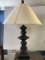 Tall Modern Antiqued Lamp