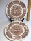 Pair of Fair Winds Transferware Friendship of Salem Plates