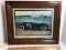 Framed & Matted “Stutz” Leonard Shaw 1975 Litho of Old Fashioned Car