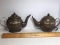 Pair of Metal Tea Pot Wall Hangings