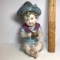 Porcelain Bisque Large Piano Baby figurine