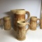 RARE Hull Pottery Tavern Pitcher with 3 Steins