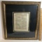 Framed & Matted German Bible Page