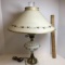 Vintage Porcelain Brass Finish Lamp with Marble Base