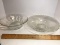 Pair of Large Glass Serving Bowls