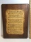 Wooden Plaque with Sheet Music “A Mighty Fortress is Our God”