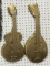 Pair of 1968 Metal Musical Instruments Wall Hangings