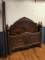 Awesome Antique Wooden Full Size Bed with Rails