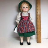 Vintage Madame Alexander “Heidi” Doll on Stand