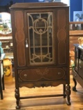 Beautiful Antique Display Cabinet with Drawer