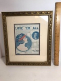 Framed & Matted Sheet Music