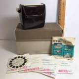 1950’s Bakelite Sawyer’s View-Master with Reels, Booklet & Case Too!