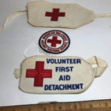 Lot of 3 Vintage American Red Cross Patches