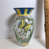 Lenox Hand Painted Vase with Butterflies