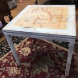 Painted Decoupage Side Table