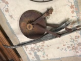 Antique Metal Hand Plow For Decorative Use
