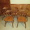 4 Ethan Allen Heirloom Nutmeg Maple Captain’s Chairs Solid Maple 10-6101