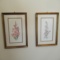 Pair of Sandy Lynam Clough Floral Prints Framed Signed