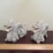 Pair of Porcelain Dragons Holding & Guarding the Pearls of Wisdom