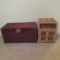 Wicker Chest & Side Table