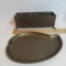 Brass Planter & Brass Leaf Shape Tray