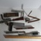 Vintage Carpentry Tools: Push Drills, Folding Rule, etc.
