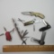 Asssortment of Small Gadget Knives (6) - Cigarette Lighter, Scissors - Stanley