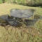 Round Patio Table with 4 Chairs