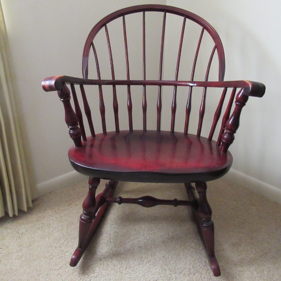 Nichols & Stone Windsor Rocking Chair - Sack Back & Knuckle Arms