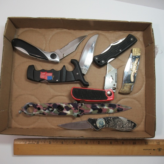 7 Various Folding Knives - China