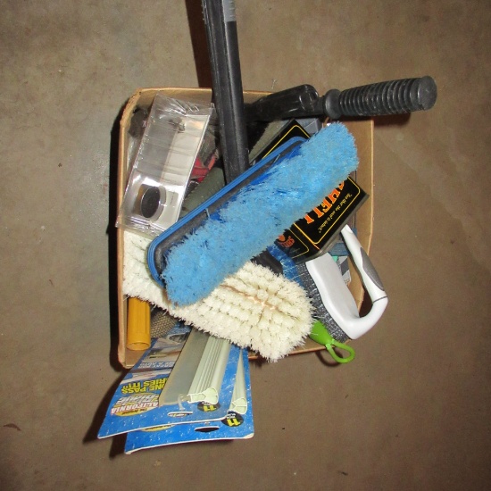 Box lot of Car Clean-Up Brushes - See Photo