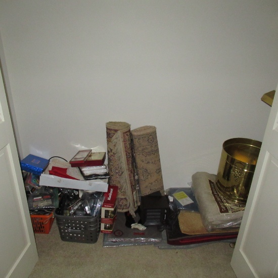 Nice Lot of Collectibles, Area Rugs, Hardware, Jewelry Boxes & MORE!