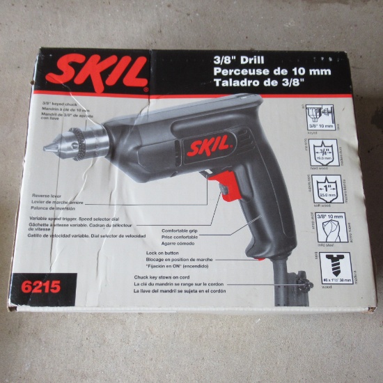 New Skil 3/8" Drill Unopened in Box 110 Volt