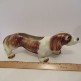 Ceramic Basset Hound Planter