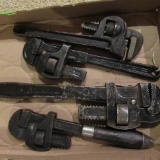 4 Vintage Pipe Wrenches