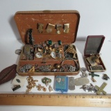 Huge Jewelry Lot - Cuff Links, Pins Large Variety