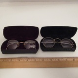 Vintage Eyeglasses in Cases