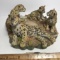 Ceramic Cheetah Candle Holder