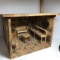 Vintage Hand Made Wooden Miniature Blacksmith Shop Display