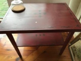 Hand Made & Painted Wooden Cheese Table